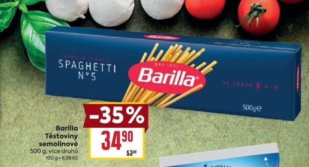 Těstoviny semolinové Barilla