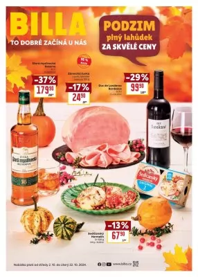 akční leták BILLA 2.10.2024-22.10.2024