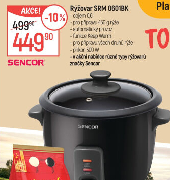 Rýžovar Sencor SRM 0601BK