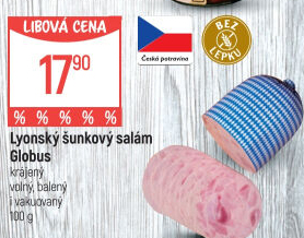 Salám lyonský šunkový Globus