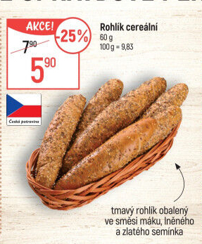 Cereální rohlík