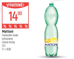 Ochucená voda Mattoni