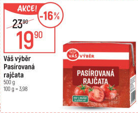 Pasírovaná rajčata Váš Výběr
