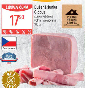 Šunka dušená výběrová Globus