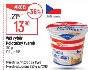 Tvaroh polotučný Váš výběr