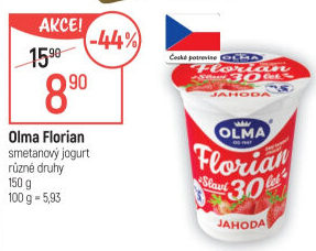 Jogurt smetanový Florian Olma