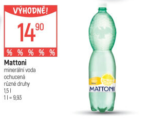 Ochucená voda Mattoni