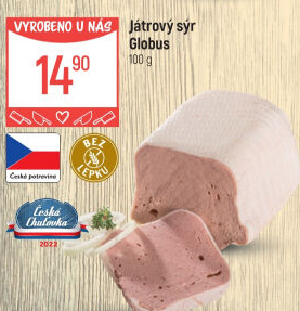 Paštika játrový sýr Globus