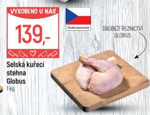 Selská kuřecí stehna Globus