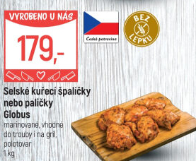 Selské kuřecí stehna marinovaná Globus