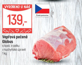 Vepřová pečeně s kostí Globus