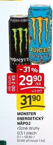 Energetický nápoj Monster Energy