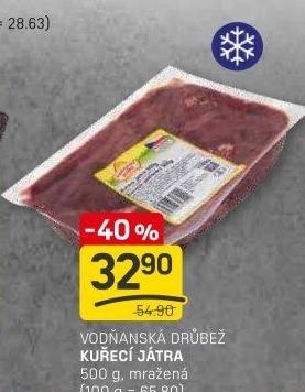 Játra kuřecí mražená Vodňanské kuře