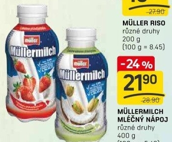 Nápoj mléčný Müllermilch Müller
