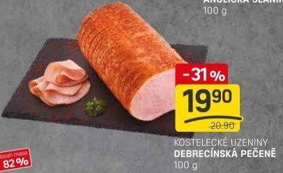 Pečeně debrecínská Kostelecké uzeniny