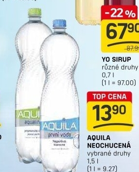 Přírodní voda Aquila