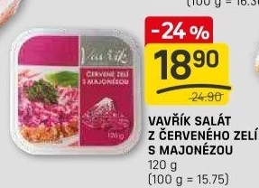 Salát z červeného zelí a majonézou Lahůdky Vavřík