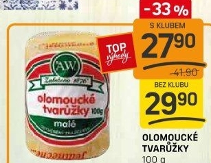Sýr tvarůžky olomoucké A.W.