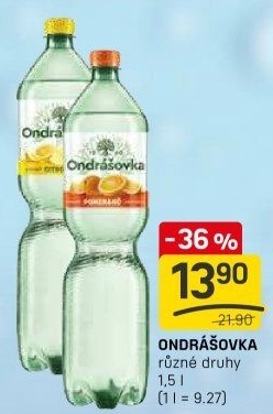 Voda ochucená Ondrášovka