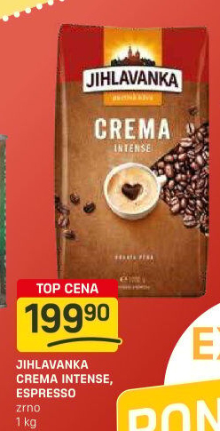 Zrnková káva Crema Intense Jihlavanka