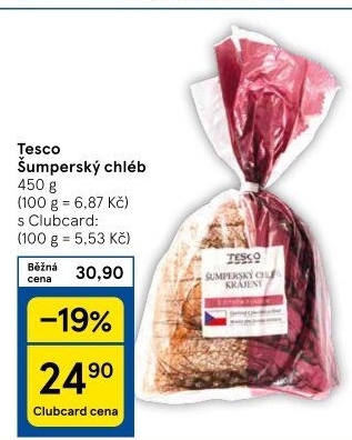 Chléb Šumperský Tesco