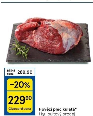 Hovězí plec kulatá - falešná svíčková