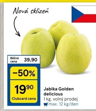 Jablka Golden Delicious