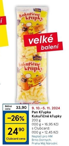 Kukuřičné křupky bez lepku Rej