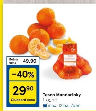 Mandarinky Tesco