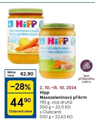 Příkrm masozeleninový Bio HiPP