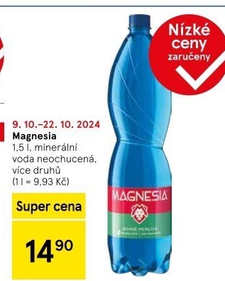 Přírodní voda Magnesia