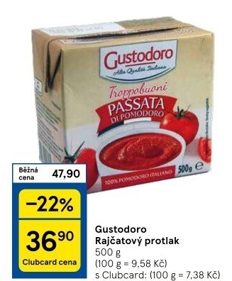Rajčatový protlak Gustodoro