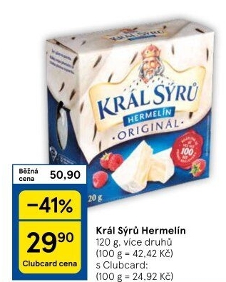 Sýr Hermelín Král sýrů