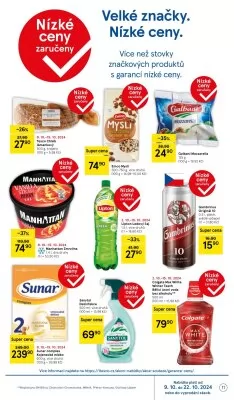 akční leták Tesco 9.10.2024-15.10.2024