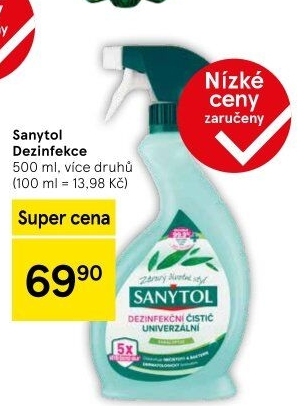 Dezinfekční čističe Sanytol