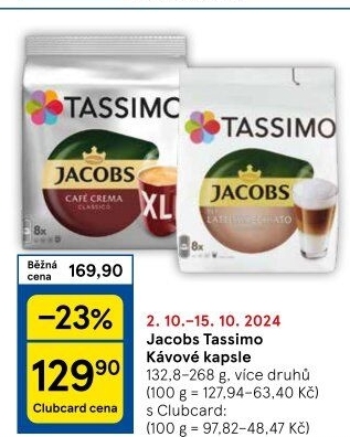 Kapsle Tassimo Jacobs