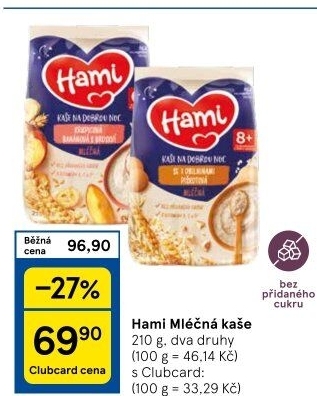 Kaše mléčná Hami