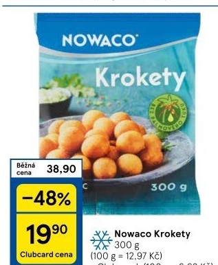 Krokety mražené Nowaco