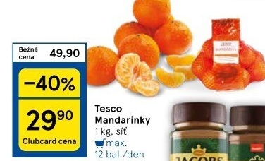 Mandarinky Tesco