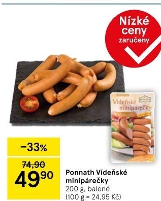 Minipárečky vídeňské Ponnath