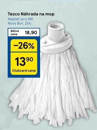 Mop třásňový Tesco - náhrada