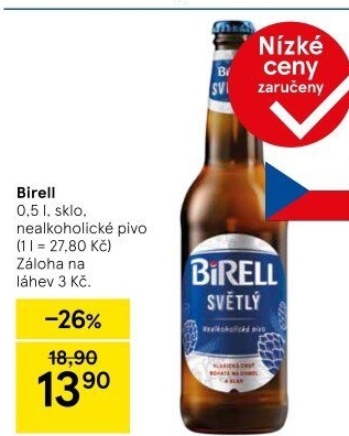 Nealkoholické pivo Birell