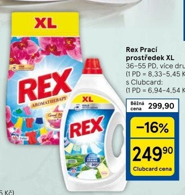 Prací prostředky Rex