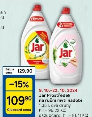 Prostředek na nádobí Jar
