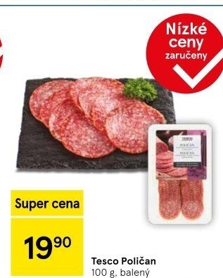 Salám Poličan Tesco