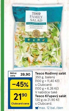 Salát Family mix Tesco