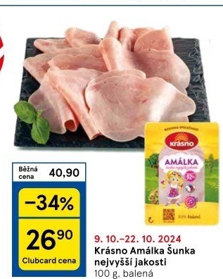 Šunka Amálka nejvyšší jakosti Krásno