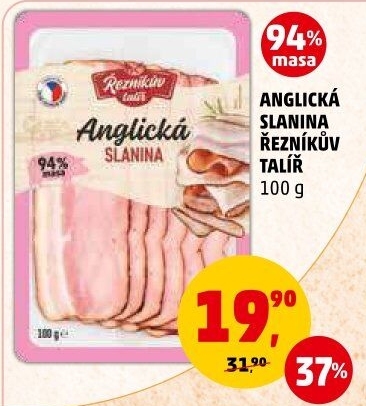 Anglická slanina Řezníkův talíř