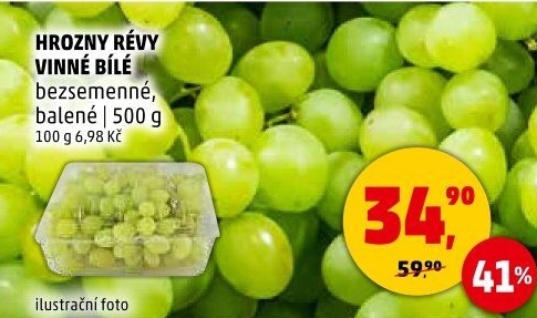 Hrozny bílé bezsemenné