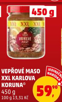 Maso vepřové ve sklenici Karlova Koruna